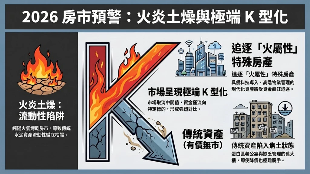 火炎土燥引爆的流動性陷阱與極端 K 型化